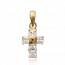 Woman gold plated  saint Vincent pendant mini