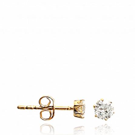 Woman gold plated Souvenir exquis earring