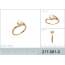 Woman gold plated Souvenir Unique ring 2