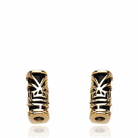 Woman gold plated  totem papetee earring