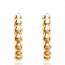 Woman gold plated Valentia circular earring mini