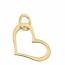 Woman gold Transi hearts pendant mini