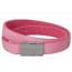 Woman leather Tancrède pink bracelet mini