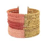 Woman pearl Indialy yellow bracelet