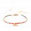 Woman pearl Row Heart multicolour bracelet mini