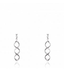 Woman rhodium alloy Aussie circular earring