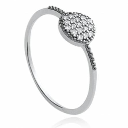 Woman silver Alice ring