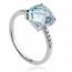 Woman silver Alyona turquoise ring mini