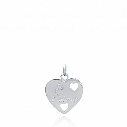Woman silver Aracelis hearts pendant