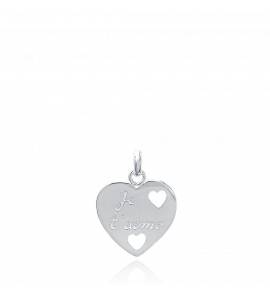 Woman silver Aracelis hearts pendant