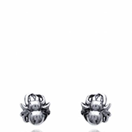 Woman silver Araignée earring