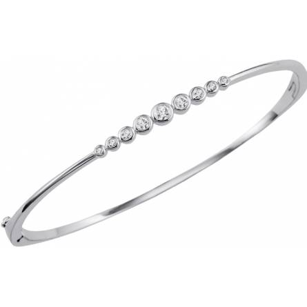 Woman silver Aurore boréale bracelet