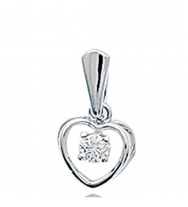 Woman silver Benedikte hearts pendant