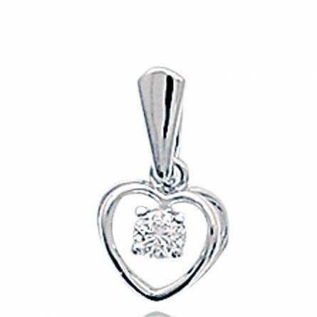 Woman silver Benedikte hearts pendant