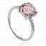 Woman silver Carmya pink ring mini