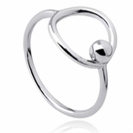 Woman silver Cercle  ring