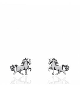 Woman silver Cheval splendide earring