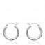 Woman silver circular earring mini