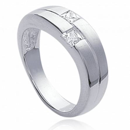 Woman silver D'Eternité ring