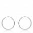 Woman silver Distinction 3.5 cm creoles earring mini