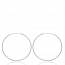 Woman silver Distinction 7 cm circular earring mini