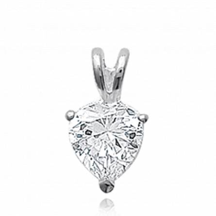 Woman silver Evasion hearts pendant