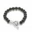 Woman silver Extase black bracelet mini