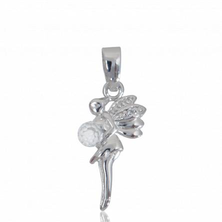 Woman silver Fée revèlée fairies pendant