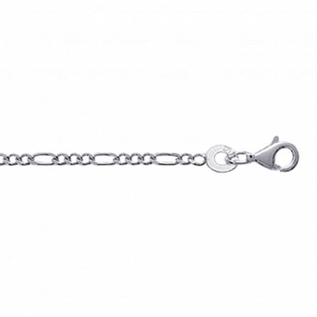 Woman silver figaro chains