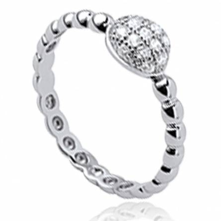 Woman silver Freida ring