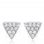 Woman silver Lacinia triangles earring mini