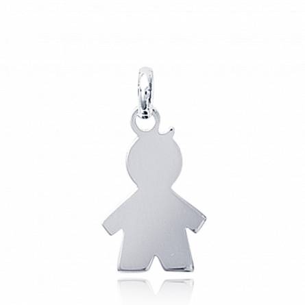 Woman silver Love 2 pendant