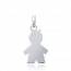 Woman silver Love 2 pendant mini