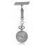 Woman silver metal Broche key chain mini