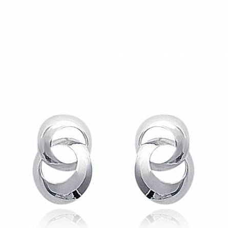 Woman silver Minimaliste earring