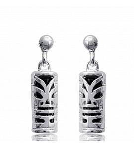 Woman silver  mooréa earring