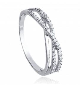Woman silver Murmure délié ring