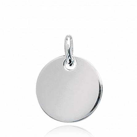 Woman silver  ouverte 4 circular pendant