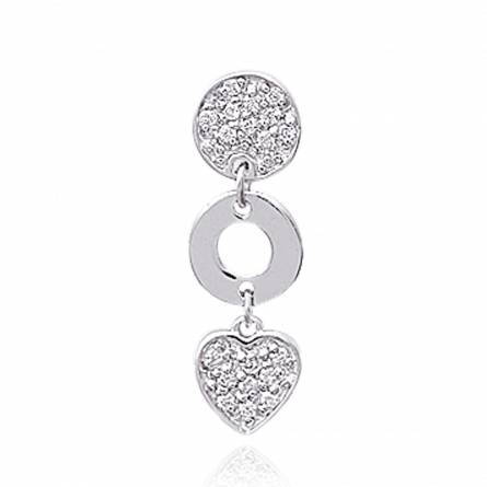 Woman silver Passion Svelte hearts pendant
