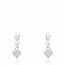 Woman silver Petit Coeur hearts earring mini