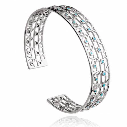 Woman silver Providence grey bracelet