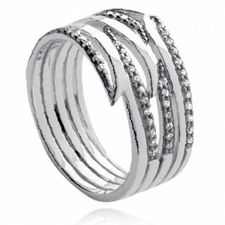 Woman silver ring