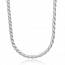 Woman silver rope chains mini