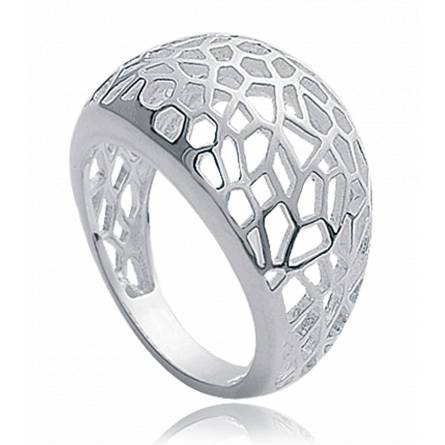 Woman silver Ruche amboise lace ring