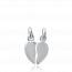 Woman silver Sécable 1 hearts pendant mini