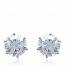 Woman silver Scintillantes 9mm earring mini