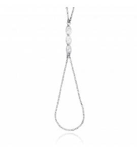 Woman silver Sculpture bracelet