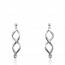 Woman silver  songes circular earring mini