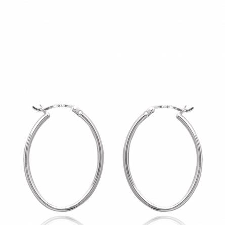 Woman silver Traditionnelle creoles earring