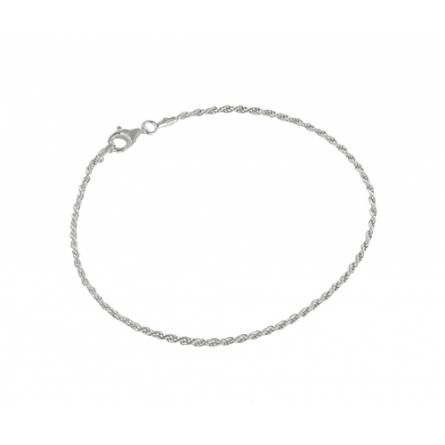 Woman silver Tressé bracelet